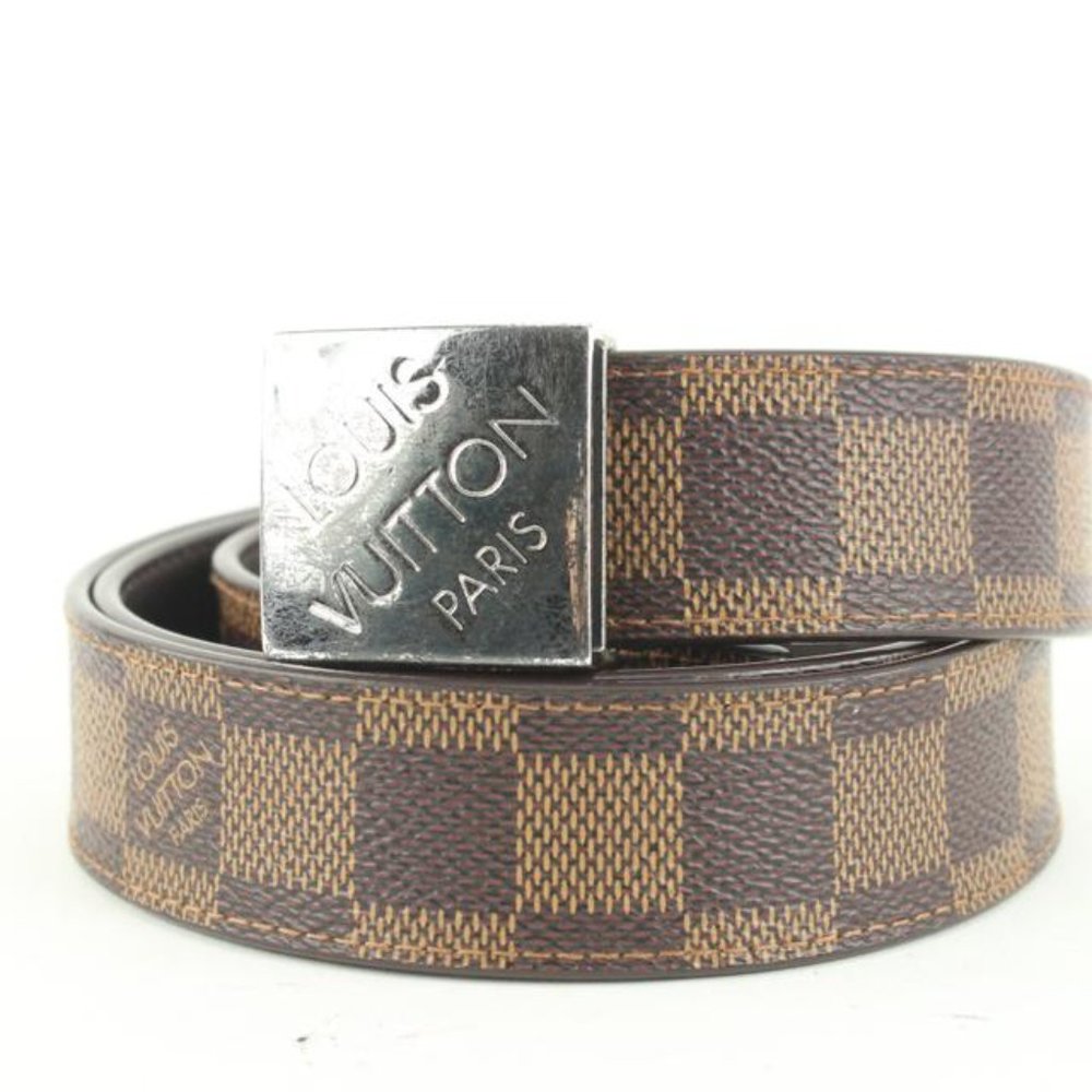 Louis Vuitton 90/36 Damier Ebene Belt 16lv31 - Picture 6 of 12